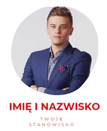 Grafika - zdjęcie w CV, imię, nazwisko oraz stanowisko